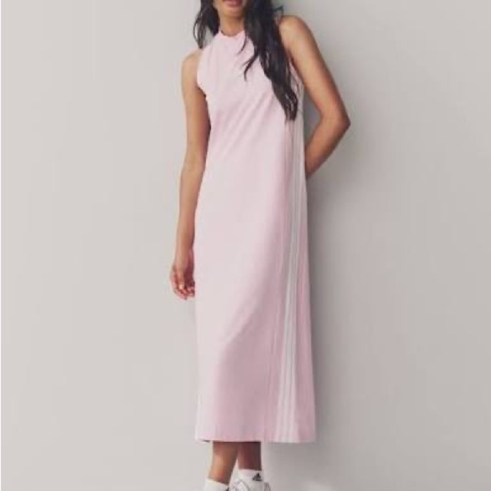 adidas Light Pink Sleeveless Maxi Dress